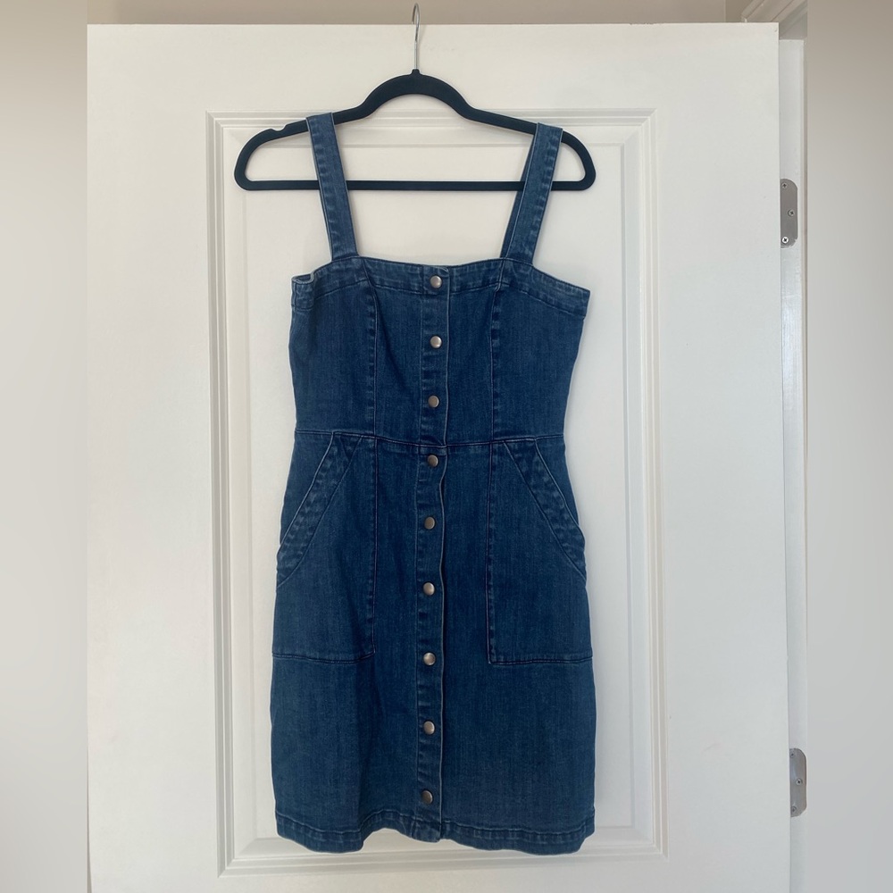 Denim Button Up Dress